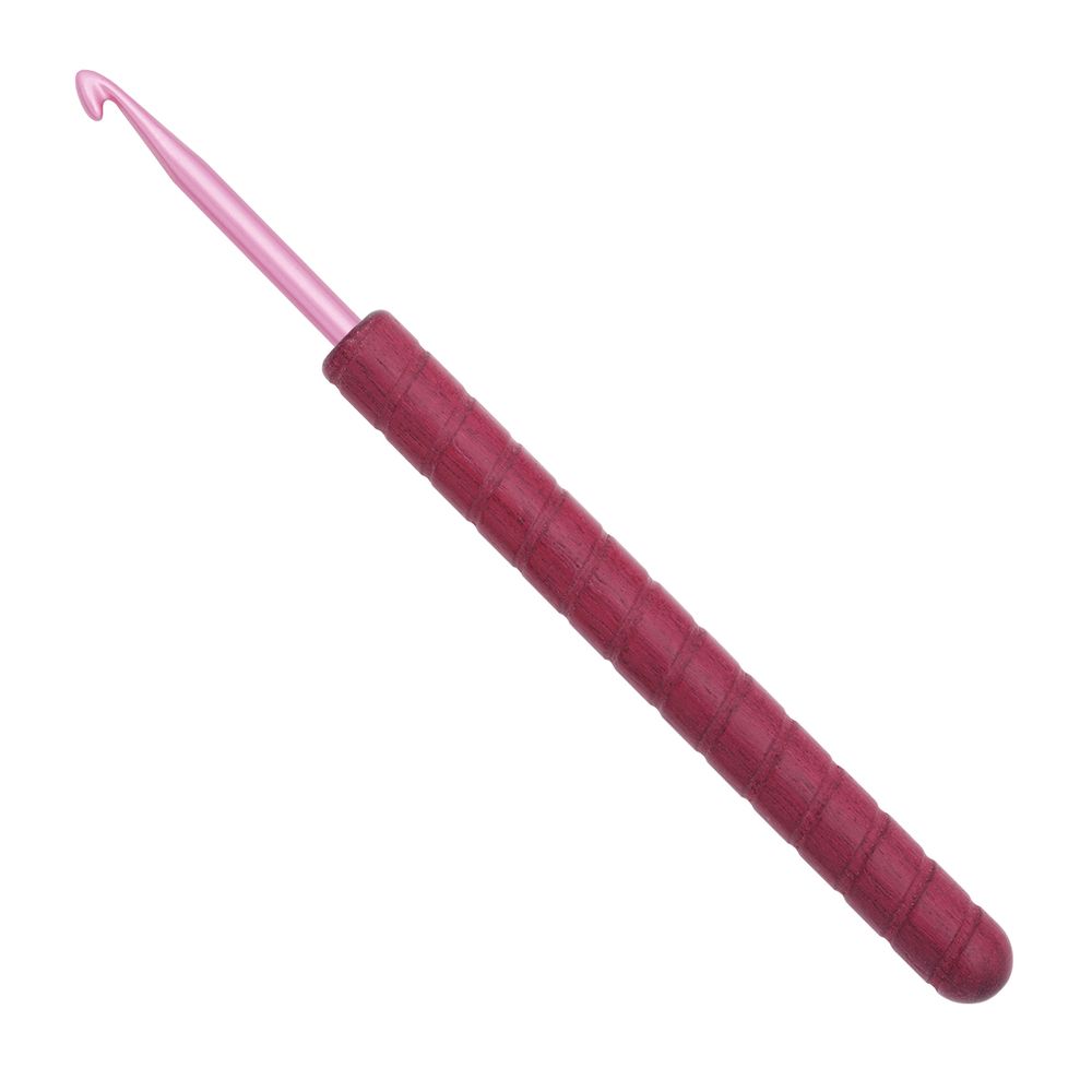Крючок, вязальный с ручкой из древесины Амарант AddiUnicorn Purpleheart ⌀5.0 мм, 16