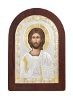 Спаситель, икона арочная, красное дерево, 57х75