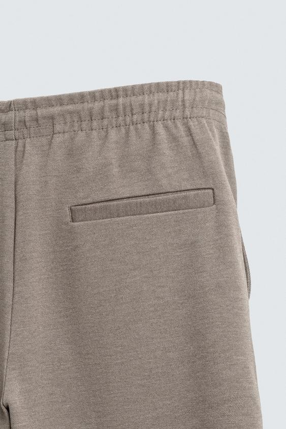 ZARA БРЮКИ-ДЖОГГЕРЫ NON IRON КОМФОРТНОЙ ПОСАДКИ, РЫЖЕВАТО-КОРИЧНЕВЫЙ МЕЛАНЖ