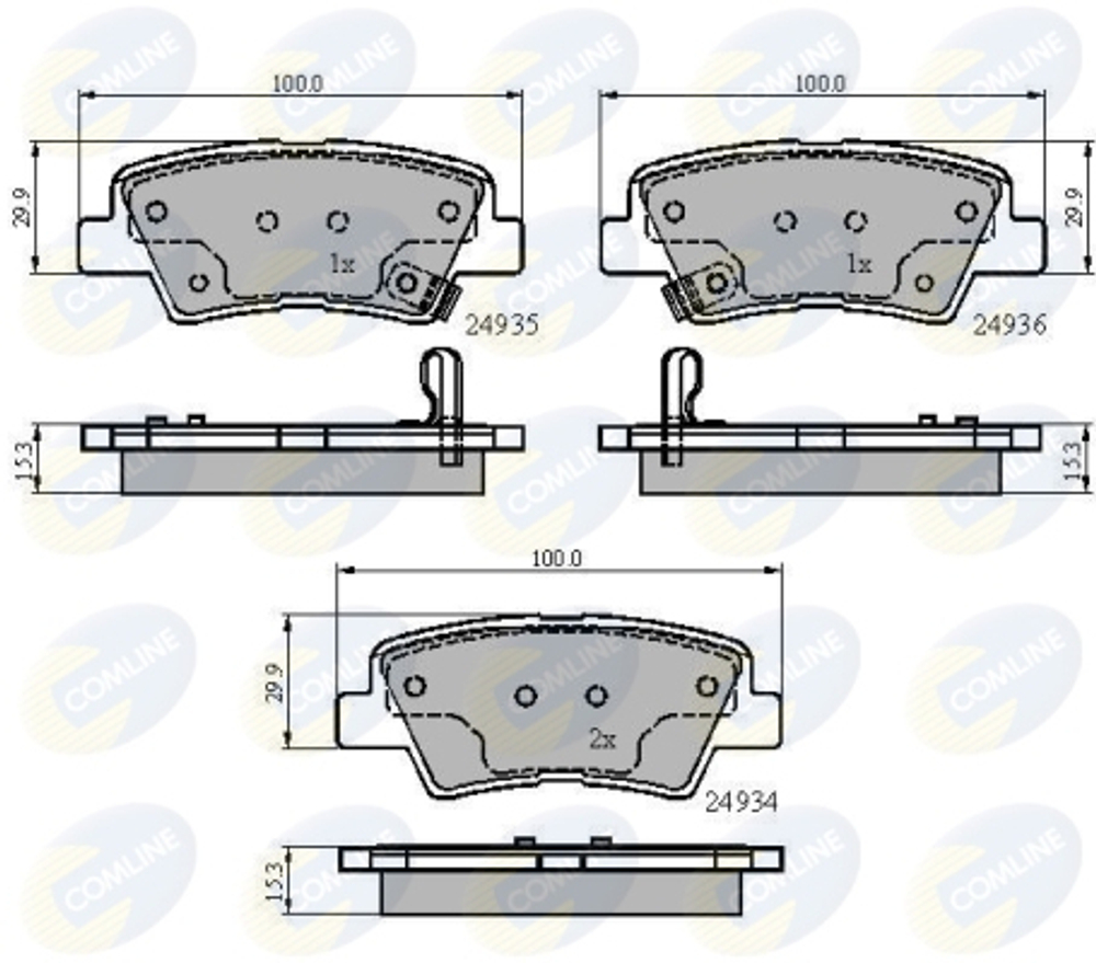 COMLINE - CBP32023-CML - Brake Pad Set, disc brake