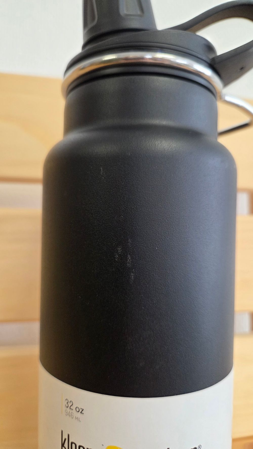 Термобутылка Klean Kanteen TKWide Chug Cap 32oz (946 мл) Black (потертости)