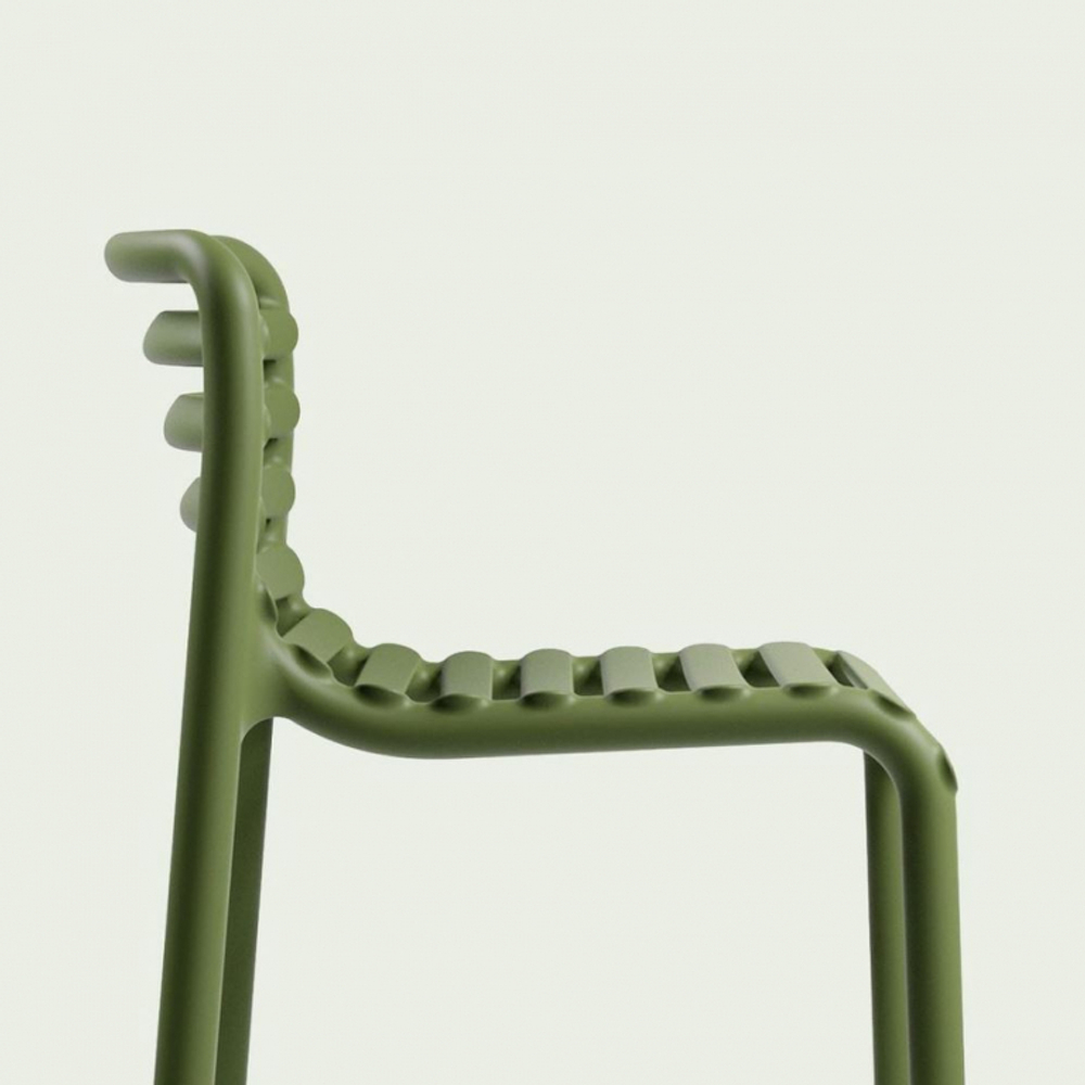 Стул пластиковый барный Nardi Doga Stool, агава