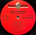 Didier Lockwood - Out Of The Blue (США 1985г.)