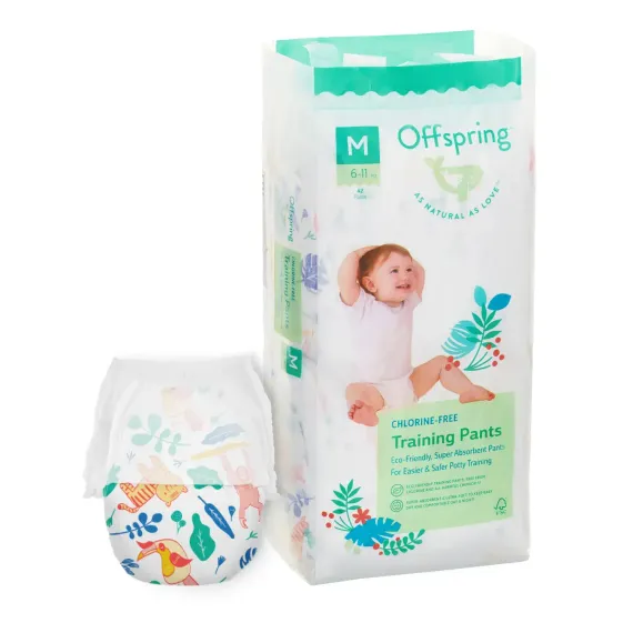 Трусики-подгузники Offspring M 6-11 кг, 42 шт, джунгли