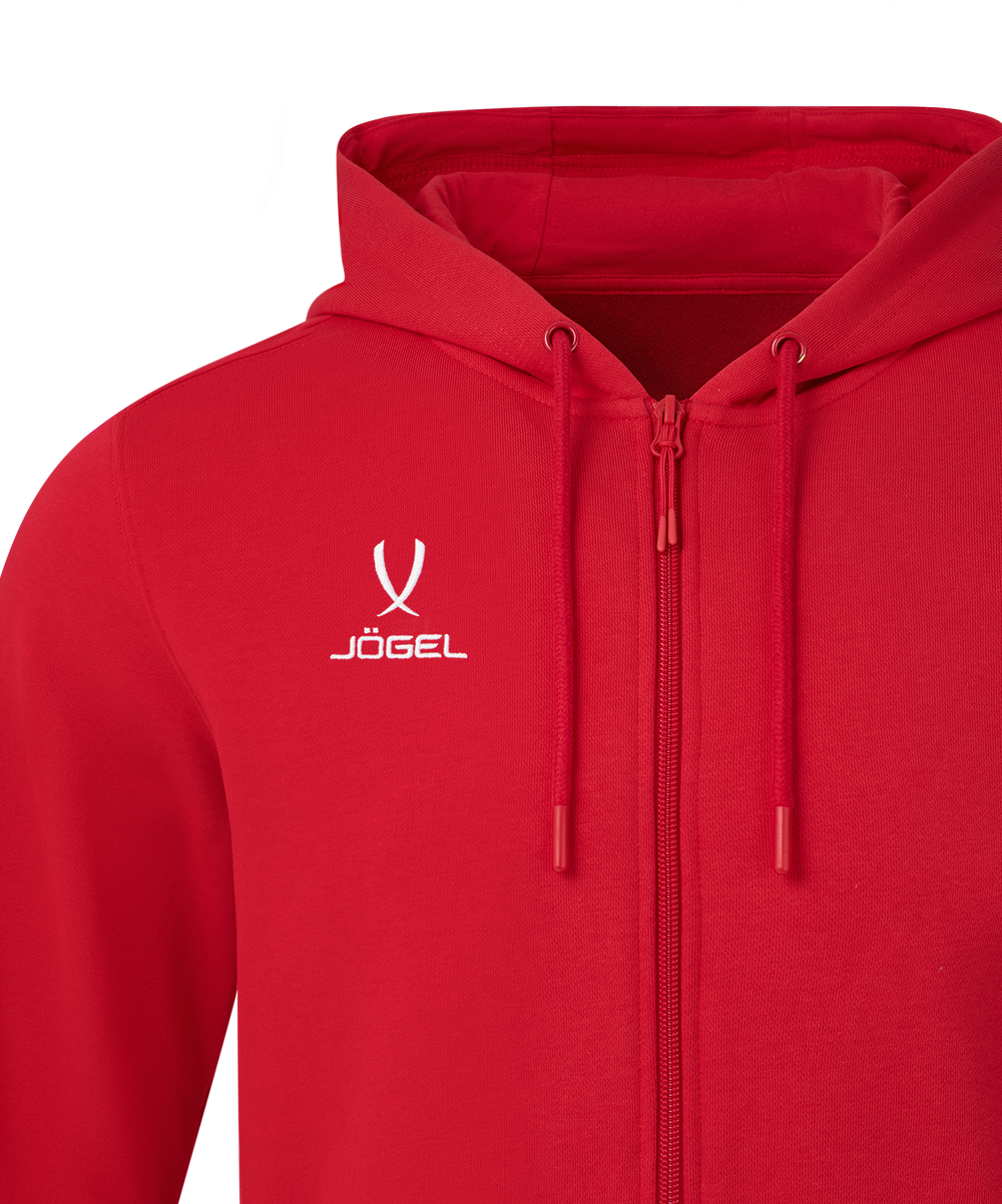 Флисовое худи на молнии ESSENTIAL Cotton Fleece FZ Hoodie, красный, детский