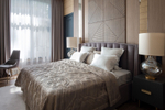 Кровать Garda Decor Одри (Odry) c подъем.мех. велюр лилово-серый Vel19 206*220*120