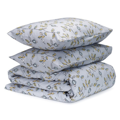 Комплект постельного белья из сатина с принтом "Ягоды тайги" из коллекции russian north, 150х200 см