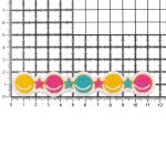 Аппликация термоклеевая Планеты и звезды, 2х11.5см, Hobby&Pro