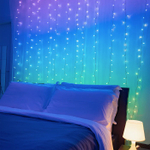 Гирлянда-штора Twinkly Curtain Multicolor + White 210 диодов RGB+W 1,5x2,1 м IP44 Transparent