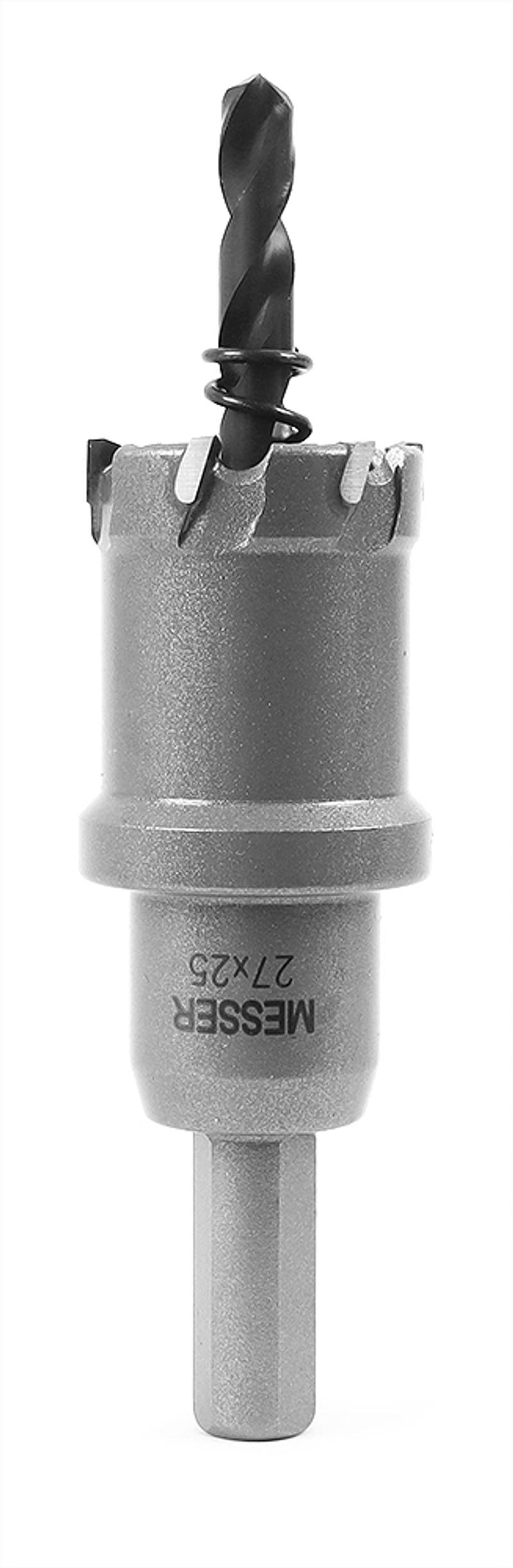ТСТ коронка MESSER 27X25 с центрирующим сверлом и толкающей пружиной)
