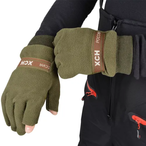 Перчатки мужские "Hunter-280", флис, черный, ХСН