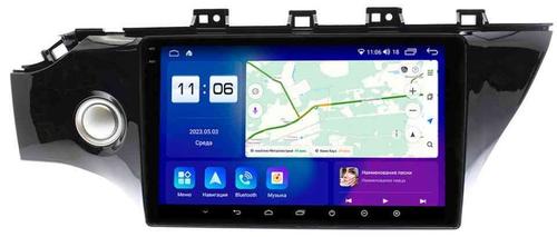 Магнитола для KIA Rio 4, Rio X-Line 2017-2020 (рамка под 10" с кнопкой) - Parafar PF105-10RN2K на Android 13, Быстрая, QLED+2K, CarPlay, 4G SIM-слот