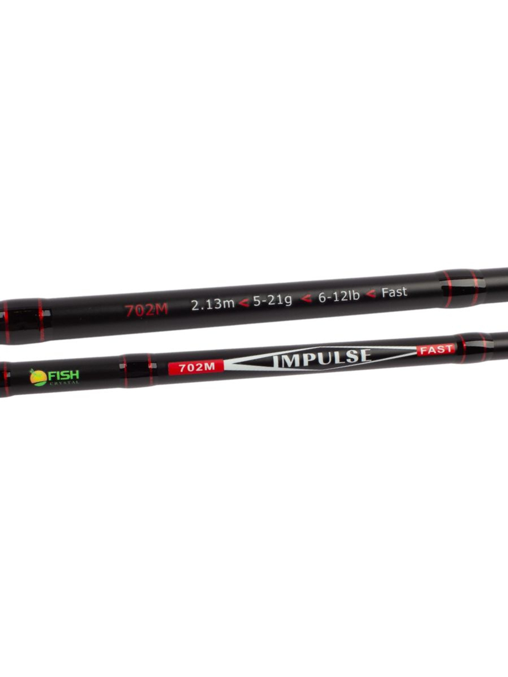 Удилище спиннинговое IMPULSE 2 секции, полая верш, длина 2.13 м, тест 5-21 г