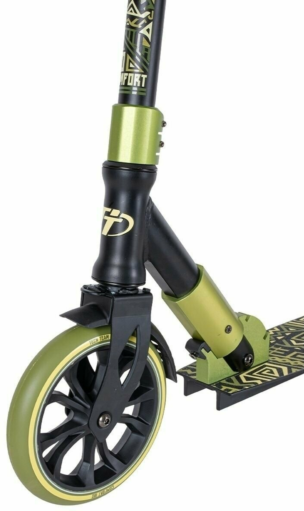 Детский городской самокат TechTeam Comfort 180R 2021, green