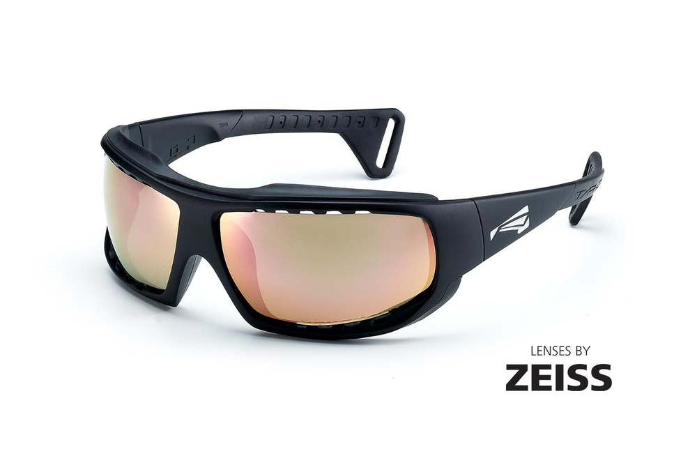 Спортивные очки LiP Typhoon / Matt Black - Black / Zeiss / PA Polarized / Rose Gold Lens