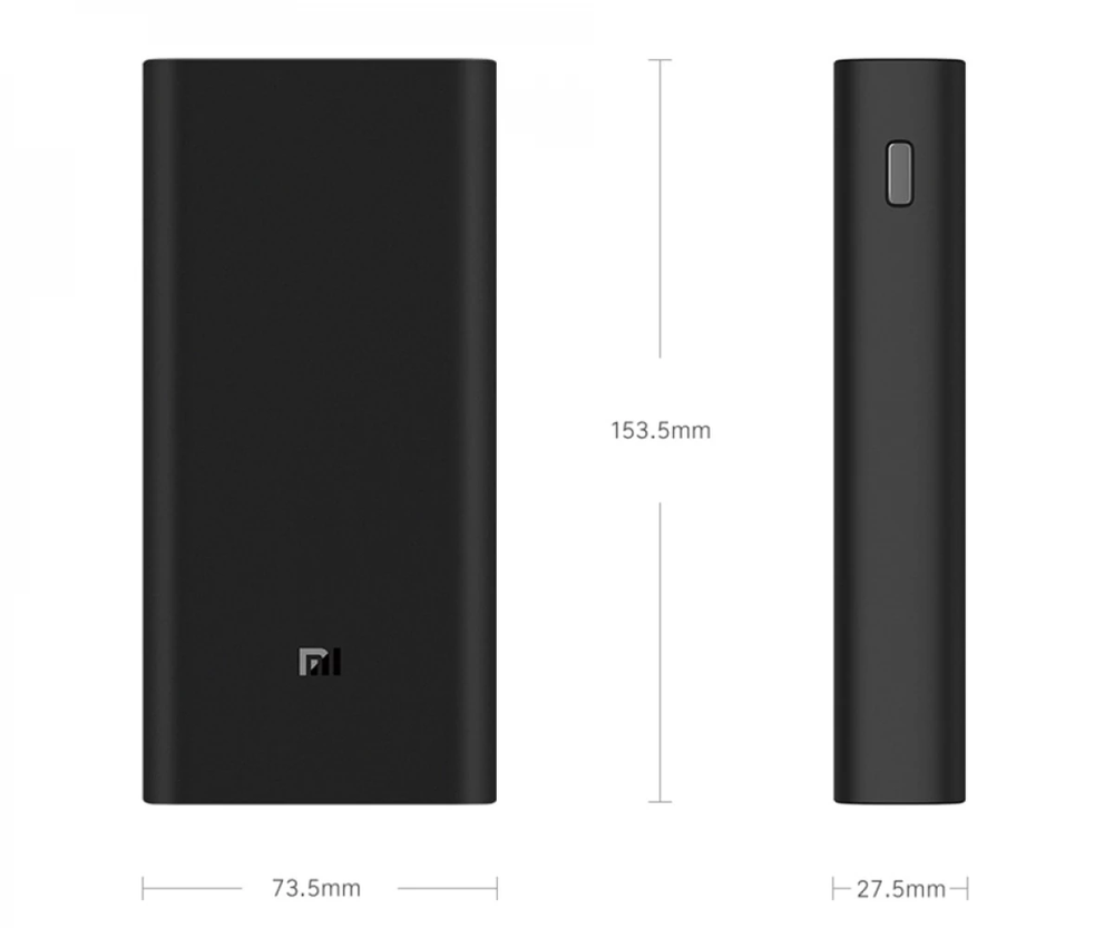 Аккумулятор внешний Xiaomi Power Bank 50W (20000mAh) Type-C (PB200SZM), черный