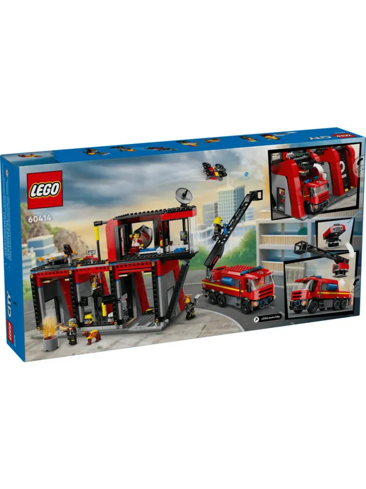 Конструктор City 60414 Пожарная часть с машиной