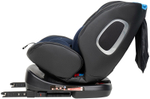Автокресло детское ISOFIX YB102A (Blue PU/Темно-синий экокожа)