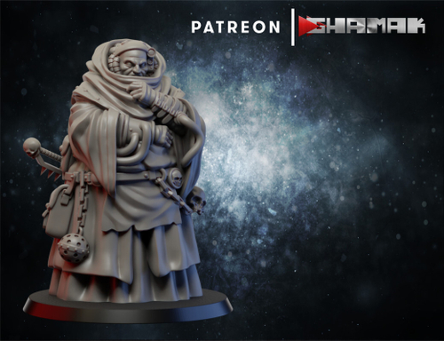 Adepta Sororitas Missionary Миссионер №2 миниатюра для dnd, днд, pathfinder, фентези, Настольная игра, НРИ, Варгейм, РПГ