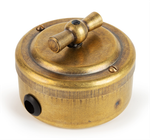 Выключатель 2х-клавишный ретро поворотный "Бронза" VINTAGE-BRASS 30201-1 / 2 группы света