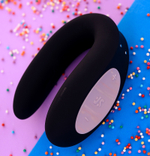 Многофункциональный смарт-вибратор для пар Satisfyer Double Joy черный
