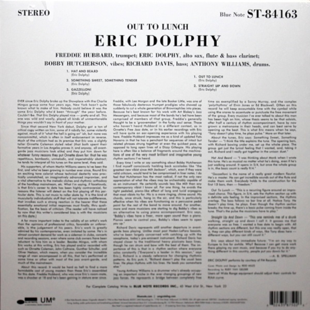 Eric Dolphy / Out To Lunch! (LP)