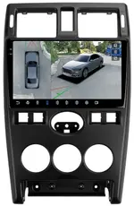 Магнитола для Lada Priora 2007-2013 (рамка черная) - FarCar BX3112M-360 монитор 9.5" 2K QLED на Android 13, Быстрая, CarPlay, 4G SIM-слот, 4 камеры в комплекте