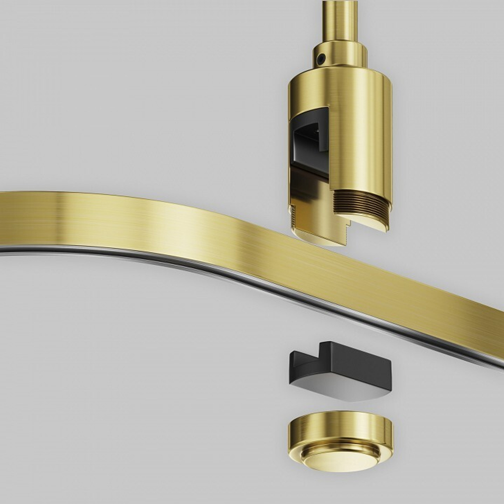 Трек накладной Maytoni Accessories for tracks Flarity TRX154-RC80-BS