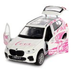 Модель ин. мет. "BMW X5" для дев. 12см, двери, багаж, белый X5-12GRL-WH (Технопарк)