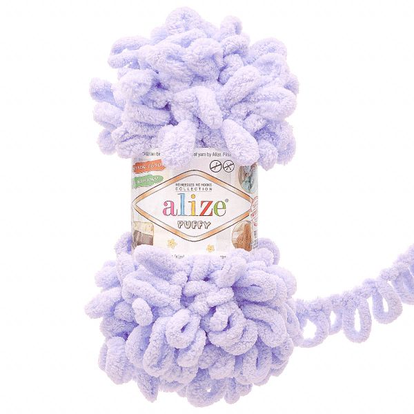 Пряжа Alize (Ализе) Puffy / уп.5 мот. по 100 г, 9м, 146 лаванда, 7722479-13