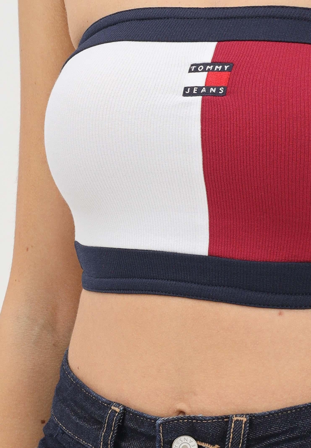 Топ женский TOMMY JEANS FLAG BADGE TUBE TOP