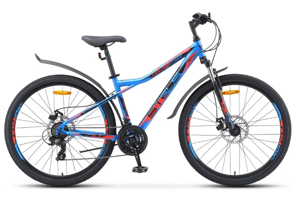 Велосипед STELS Navigator-710 MD 27.5" V020 рама 16" Синий/чёрный/красный