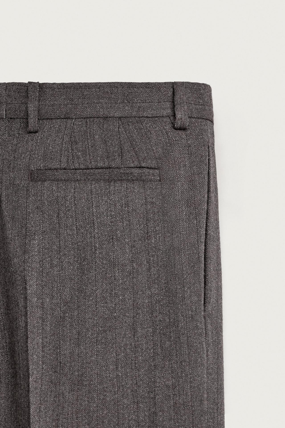 ZARA КОСТЮМНЫЕ БРЮКИ ИЗ 100% ШЕРСТИ MANTECO®, СВЕТЛО-СЕРЫЙ