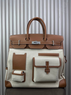 Дорожная сумка Hermes HAC Birkin 40 Cargo Toile