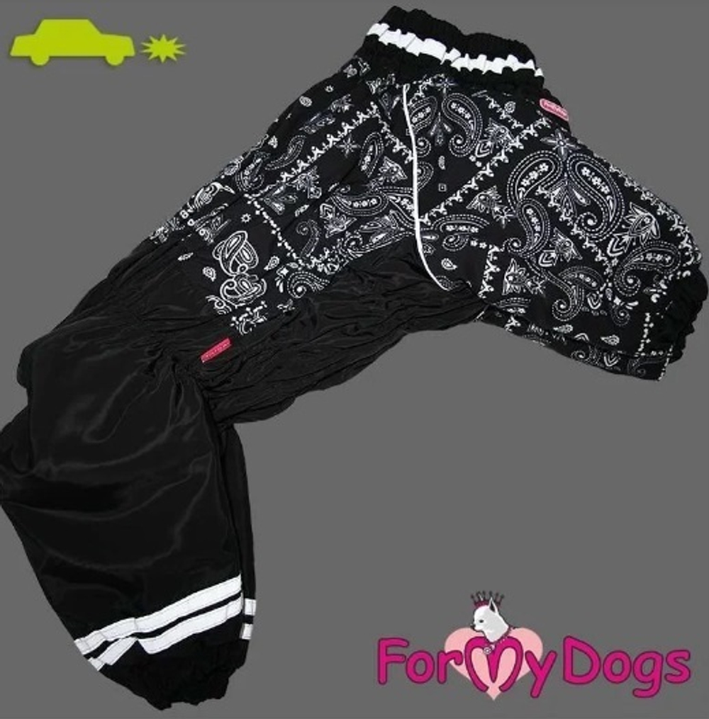 Formydogs Комбинезон "Пэчворк" черный для девочек (A0)