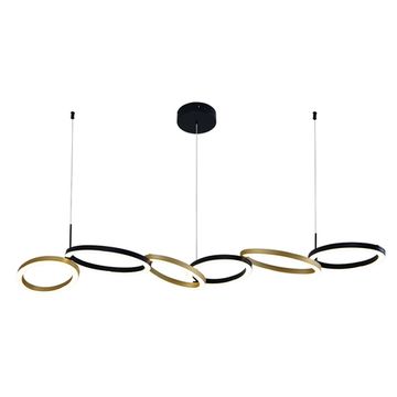 Подвесной светильник 65W 3000-6000K V000215L 14034/C/6P Black черный Anello Indigo