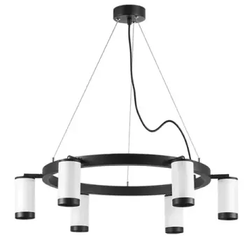 Люстра подвесная 6*GU10 LR01636637 черный/белый Rullo Lightstar