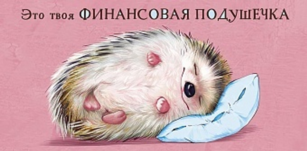Конверт для денег, Это твоя финансовая подушечка (спящий ежик)