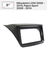 Переходная рамка и комплект проводов для Mitsubishi L200 2006 - 2015, Pajero Sport 2008 - 2014