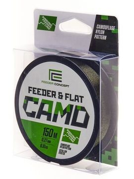 Леска монофильная Feeder Concept FEEDER & FLAT Camo 150 м, 0,27 мм