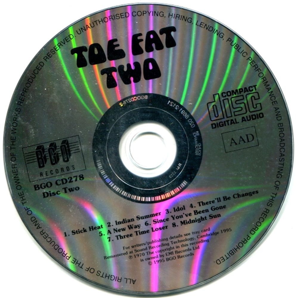 Toe Fat / Toe Fat I & II (2CD)