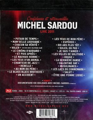Michel Sardou / Confidences Et Retrouvailles Live 2011 (Blu-ray)