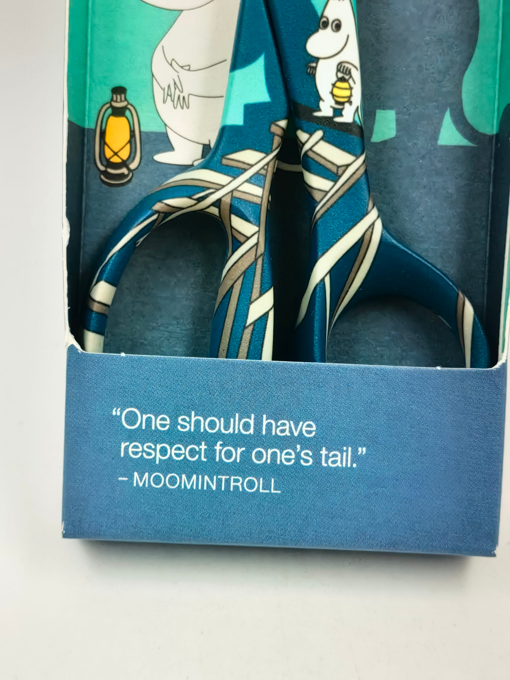 Ножницы Moomin универсальные детские, Moomintroll, сине-зеленые, 13 см, R (из Финляндии)