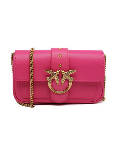 Кожаная сумка через плечо LOVE ONE POCKET C Pinko - розовый(100061 A0F1)