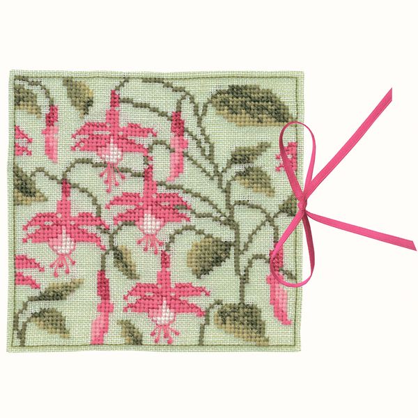 Набор для вышивания нитками Le Bonheur des Dames чехла для игл Étui À Aiguilles Fuchsia (Фуксии), 11х11 см