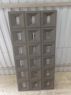 НЛ-05, Объемная полиуретановая панель, прямоугольник, Серый / PU BLOCK PANEL HL-05
