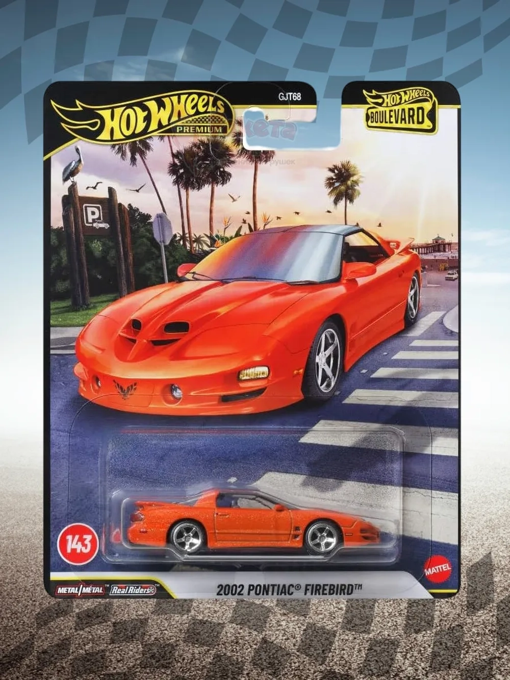 Машинка Хот Вилс Премиум 2002 Pontiac Firebird GJT68 JHW17
