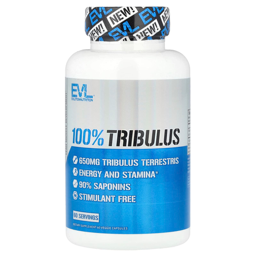 EVLution Nutrition, 100% якорцы, 650 мг, 60 растительных капсул