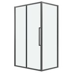 Душевое ограждение Grossman Cosmo 100.K33.02.100.42.00-200.K33.02.100.42.00 (100х100х195) раздвижная,графит сатин,стекло прозрачное,2 места