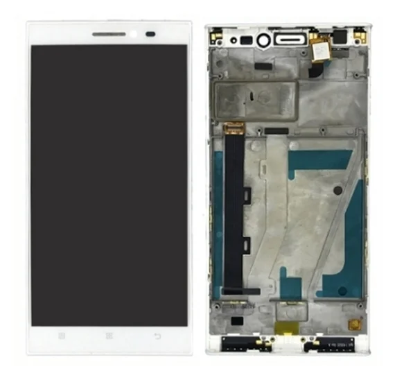 Дисплей для Lenovo VIBE Z2 в сборе с тачскрином на рамке (White)